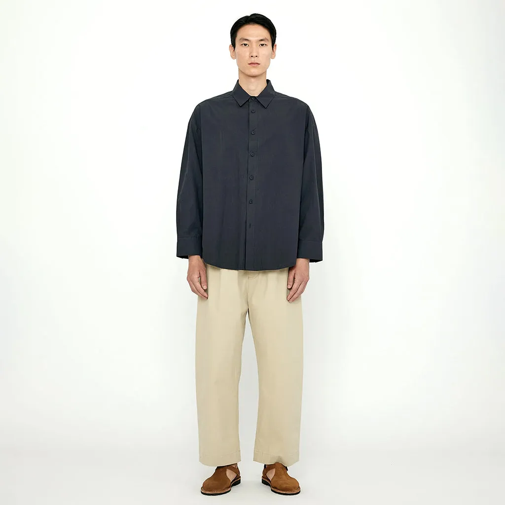 7115 By Szeki Unisex Papery Dolman Shirt Navy Black