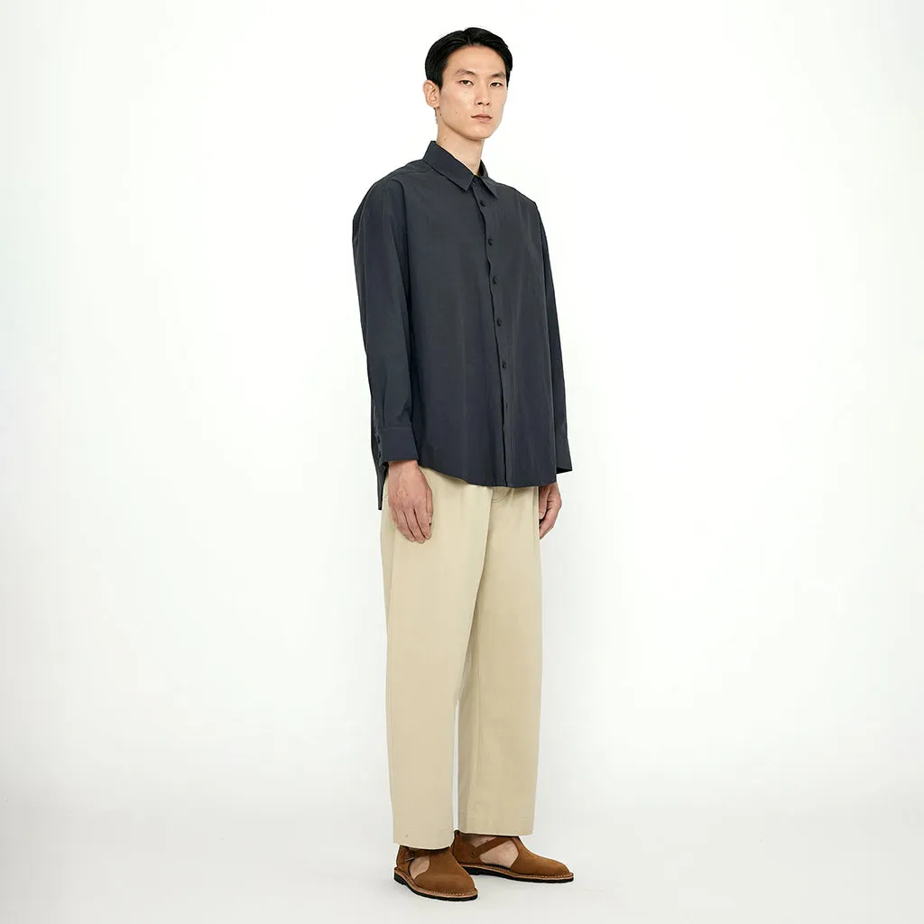 7115 By Szeki Unisex Papery Dolman Shirt Navy Black