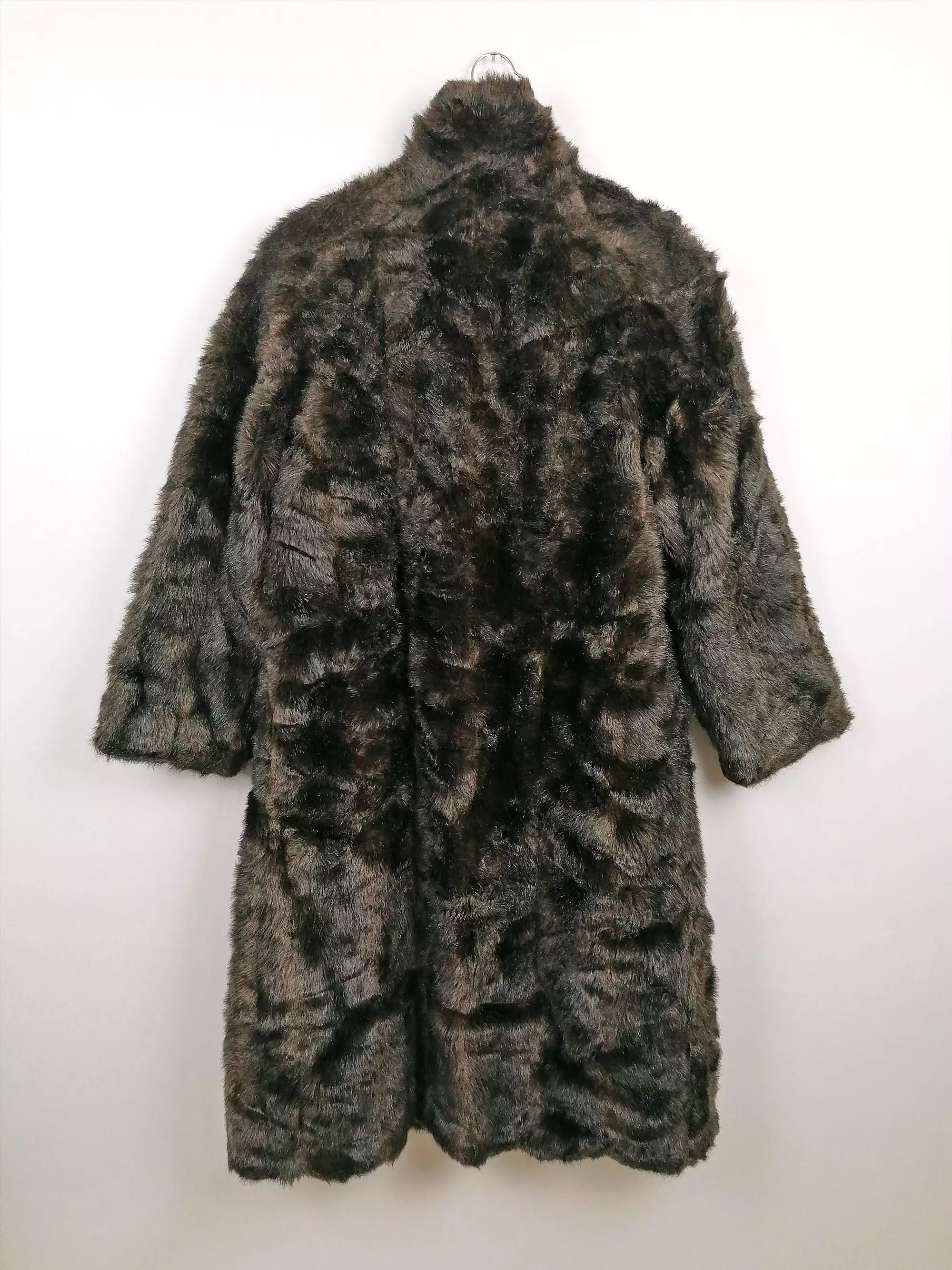 80's Faux Fur Long Coat Canada - size M / US 10