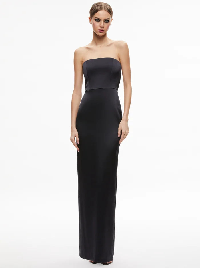 Alice + Olivia - Doreen Strapless Maxi Dress - Black