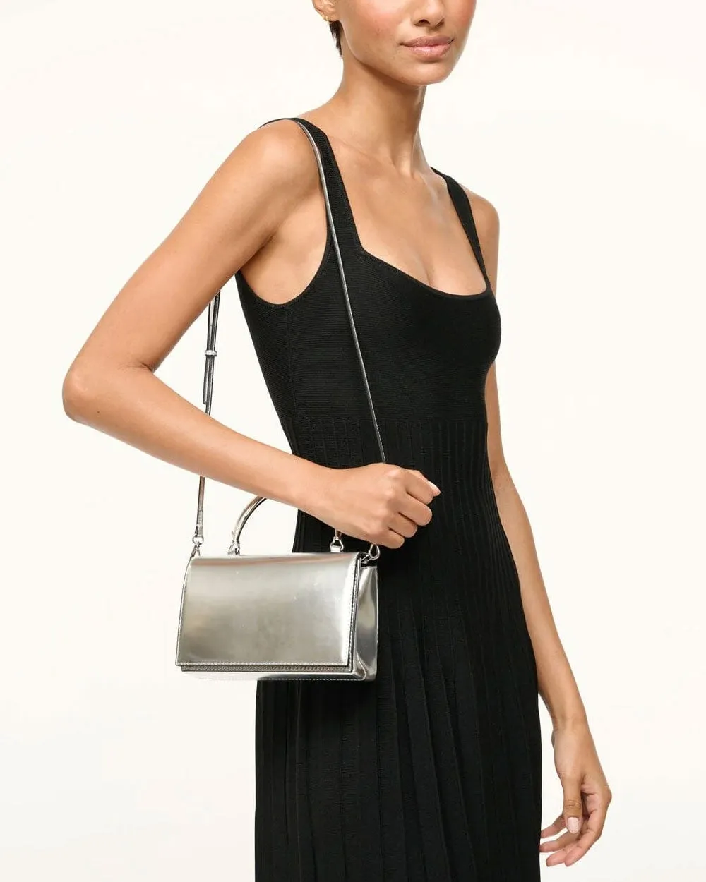 Arc Evening Bag in Chrome