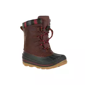 Baltic Kid's Leather Snow Boot - Dark Brown