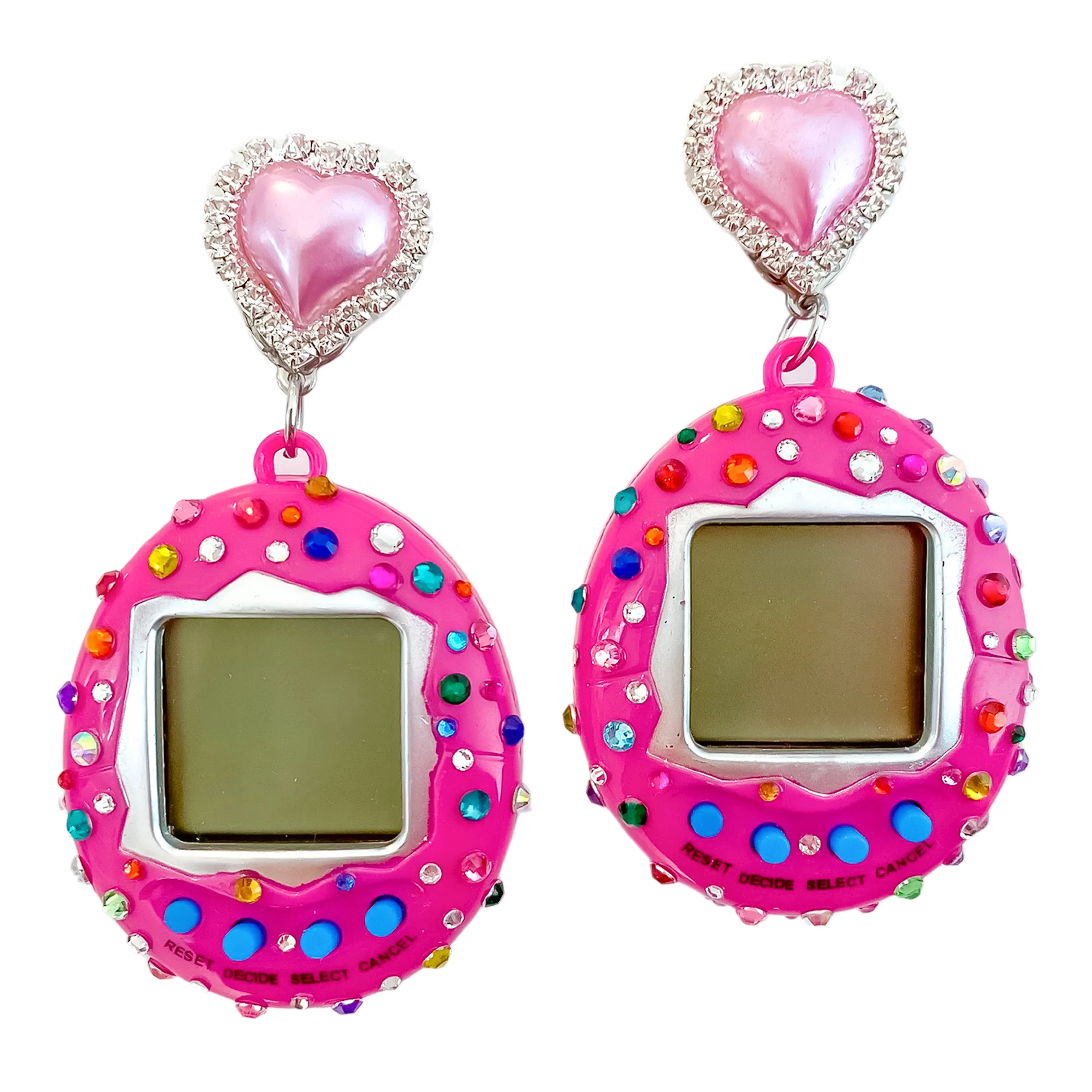 Bedazzled Digital Pet Earrings