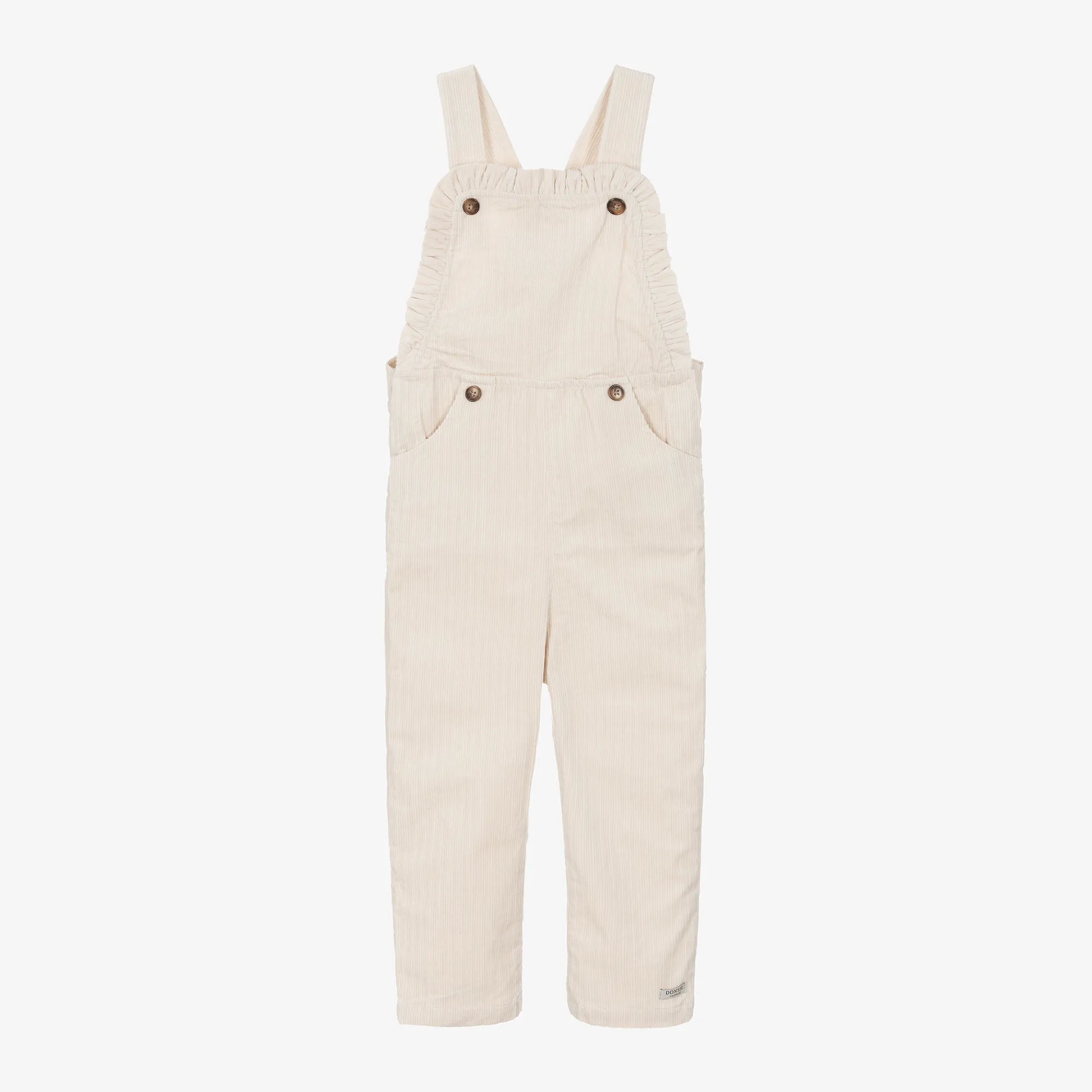 Beige Corduroy Dungarees