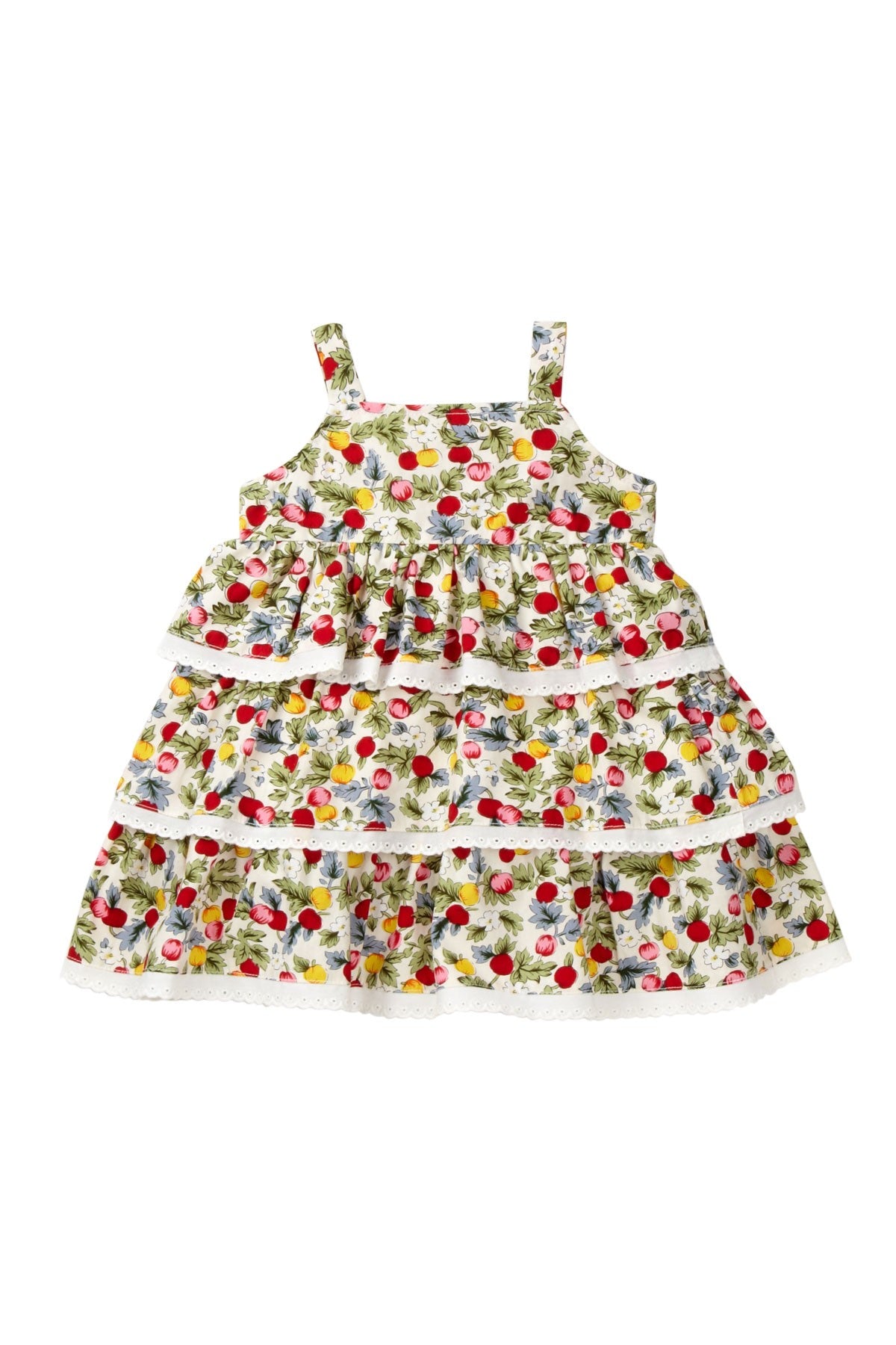 Berry Ruffle Tiered Dress