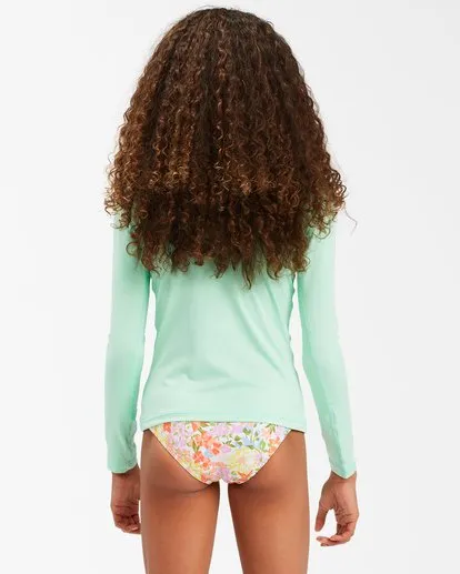 Billabong Core Surfdaze LS Girls Rashguard -Spearmint