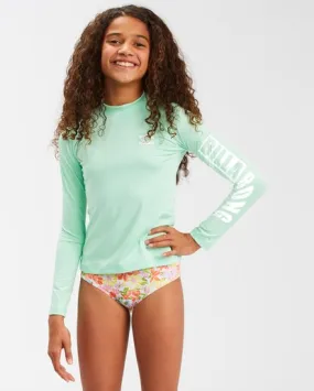 Billabong Core Surfdaze LS Girls Rashguard -Spearmint