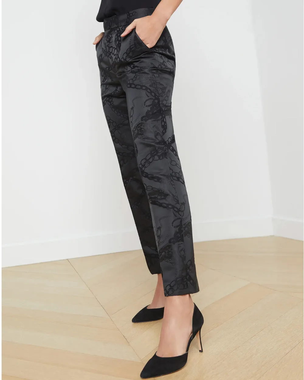 Black Grunge Chain Rebel Trouser