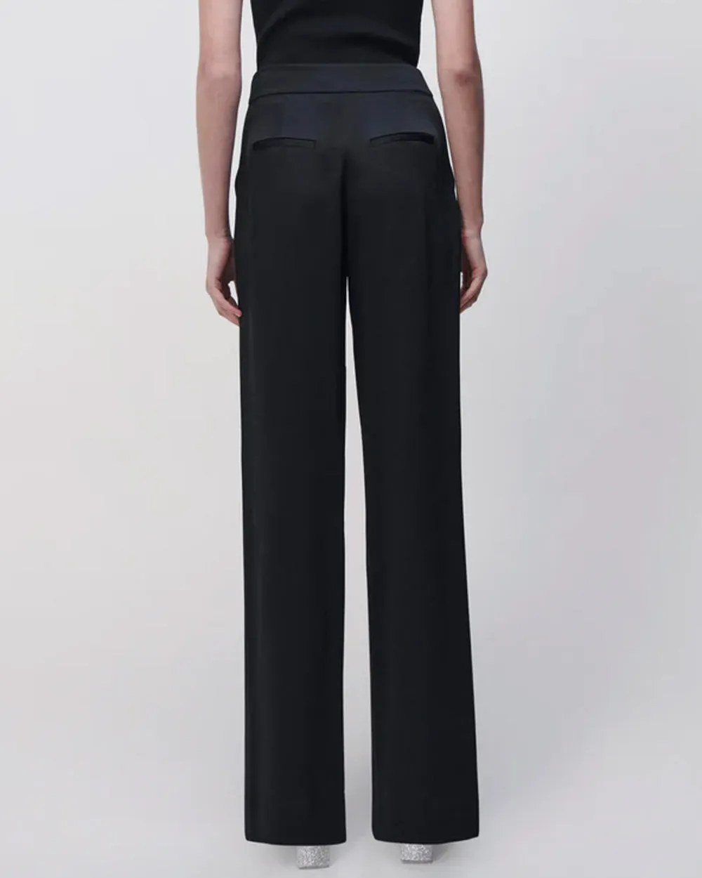 Black Kyra Wide Leg Pant