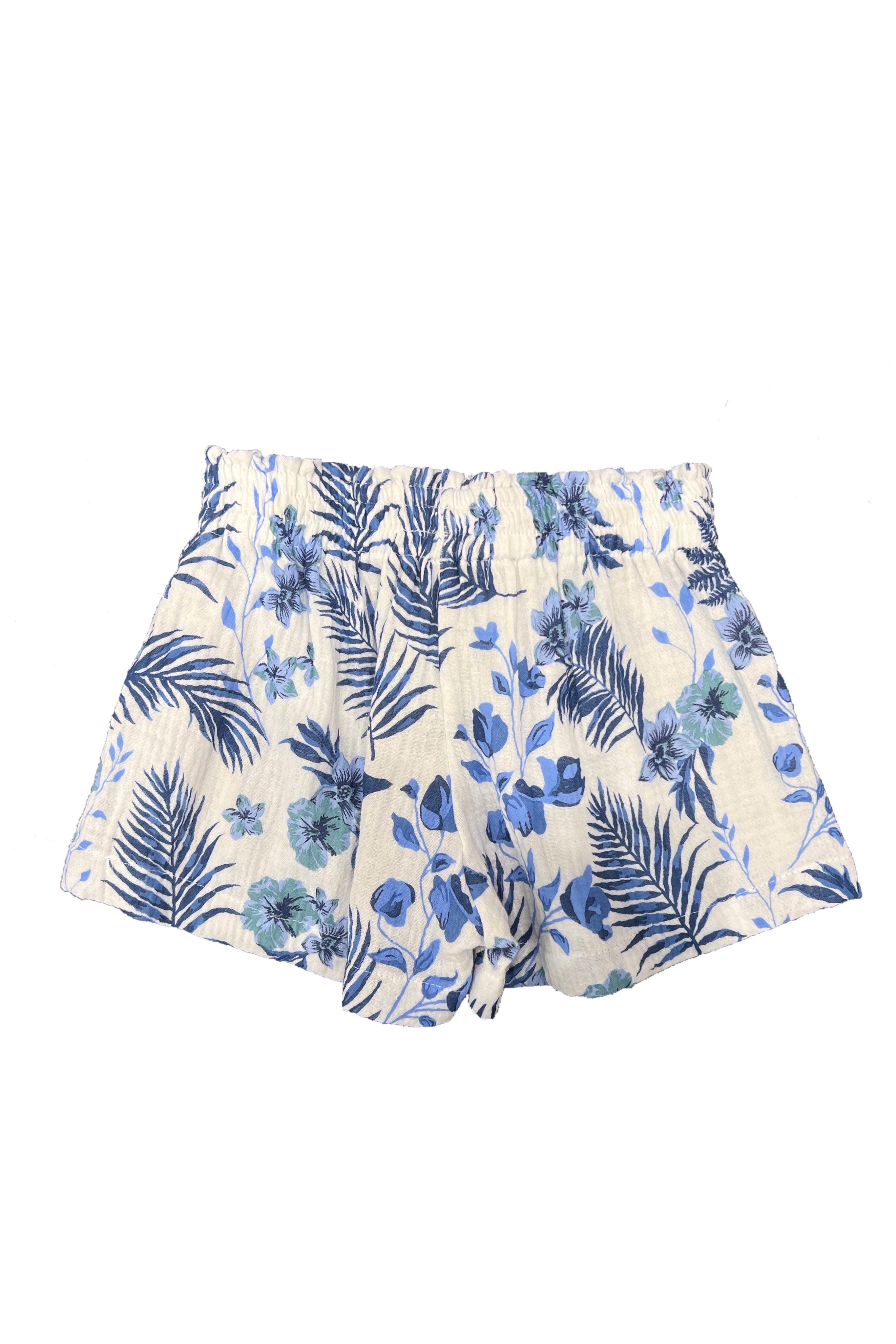 Blue Hawaiian Gauze Shorts