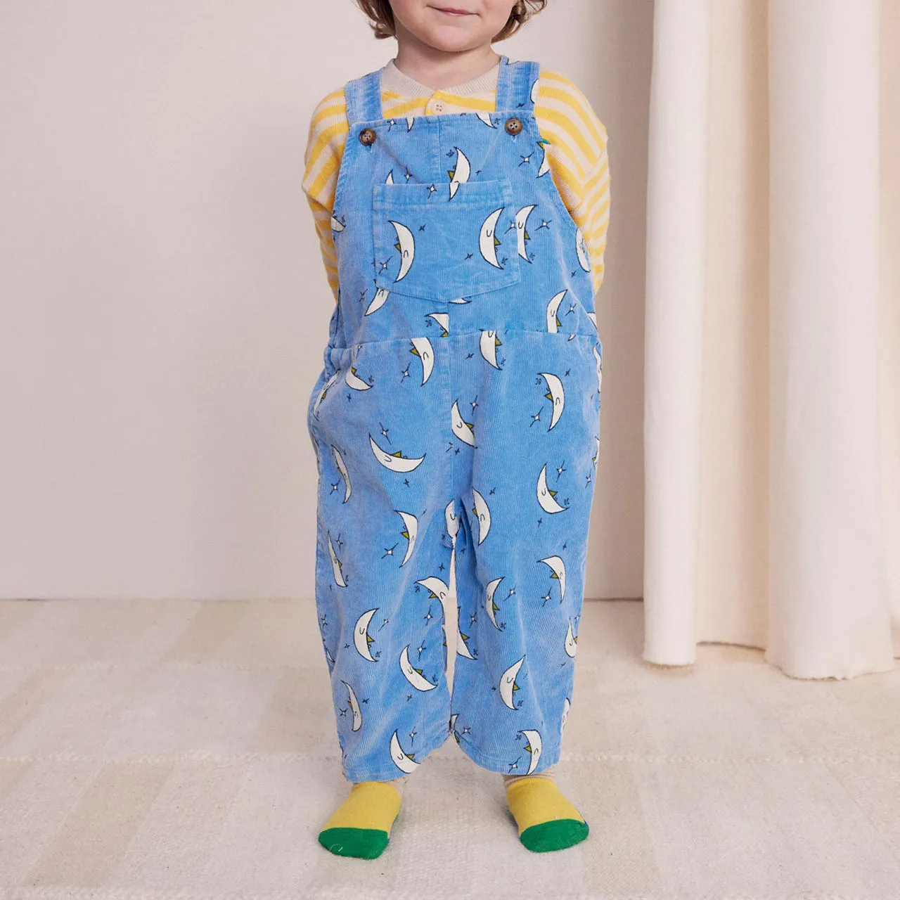 BOBO CHOSES Beneath The Moon Corduroy Dungarees - Blue