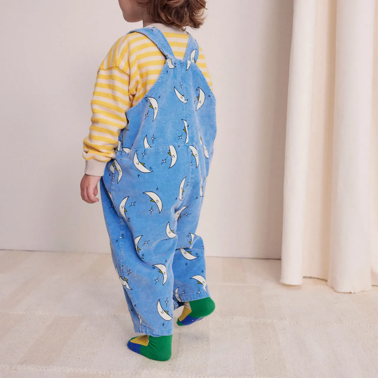 BOBO CHOSES Beneath The Moon Corduroy Dungarees - Blue