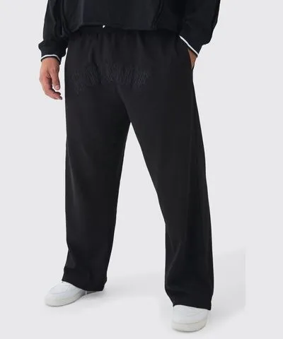 boohoo Mens Plus Relaxed Fit Waffle Homme Sweatpant