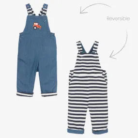 Boys Blue Tractor Reversible Dungarees