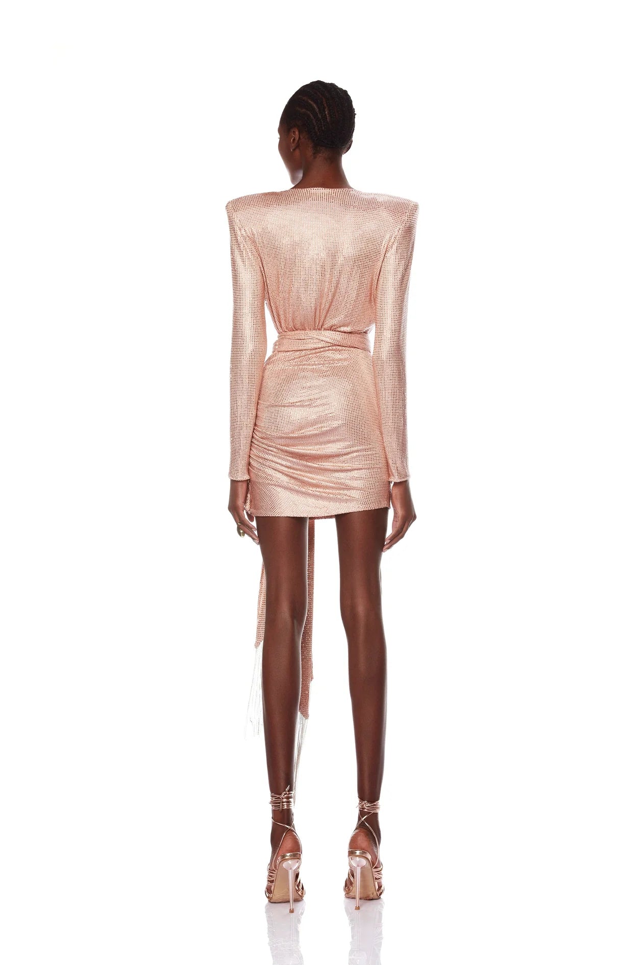 Bronx and Banco - Rihanna Starlight Nude Mini Dress - Nude