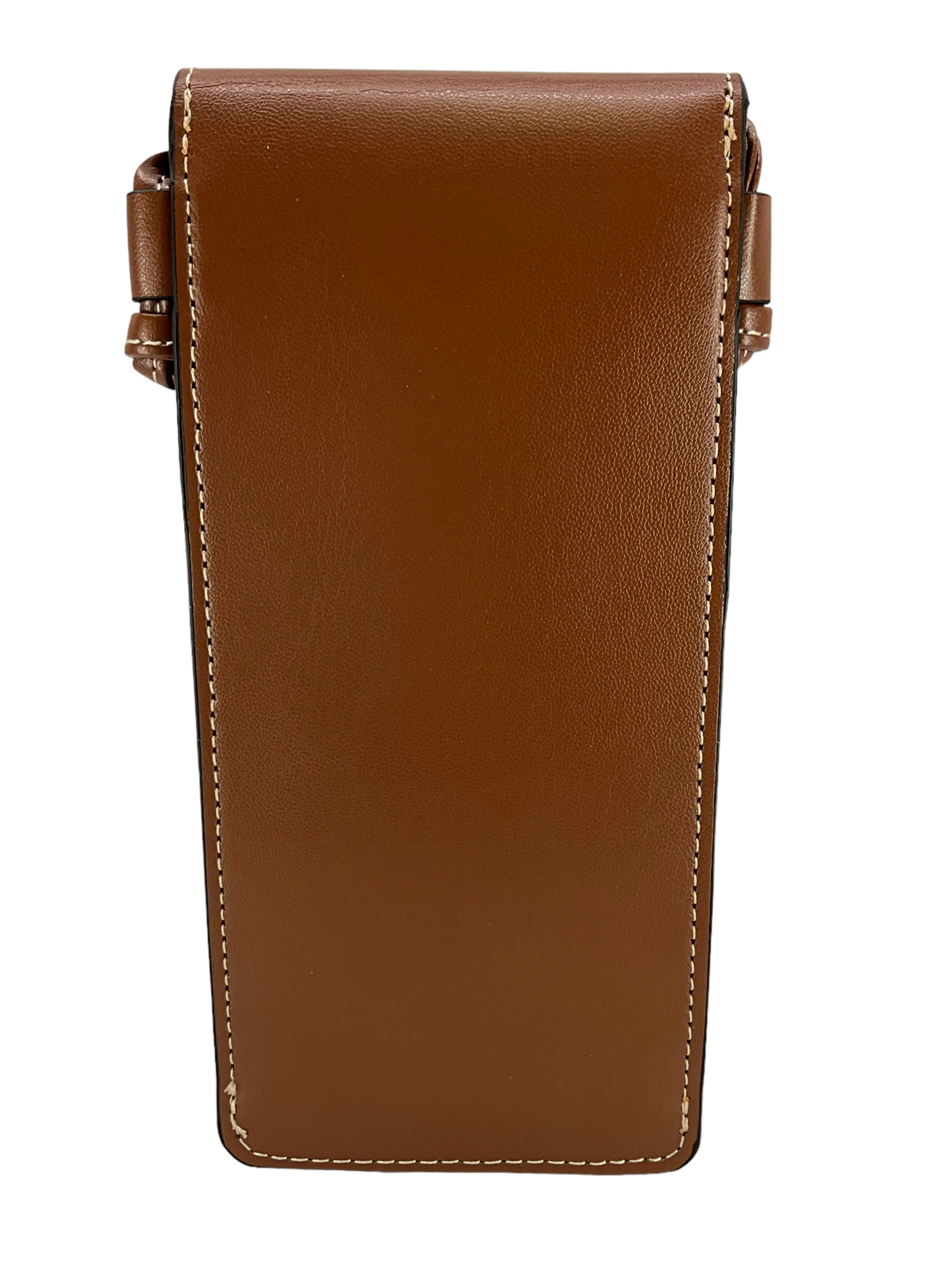 CELINE Grained Calfskin Phone Pouch With Flap