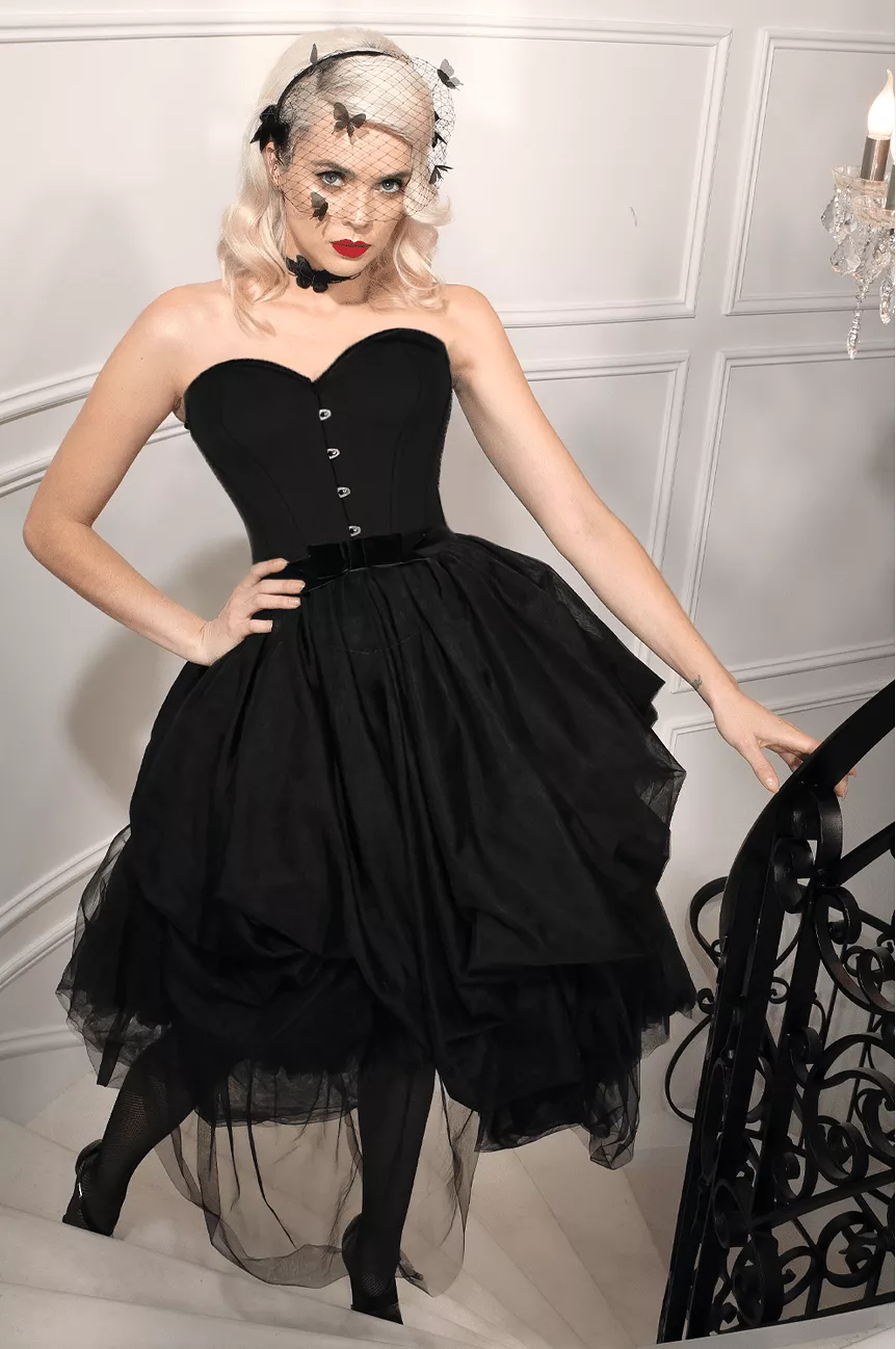 D'Amour Birdsnest Skirt (Black)