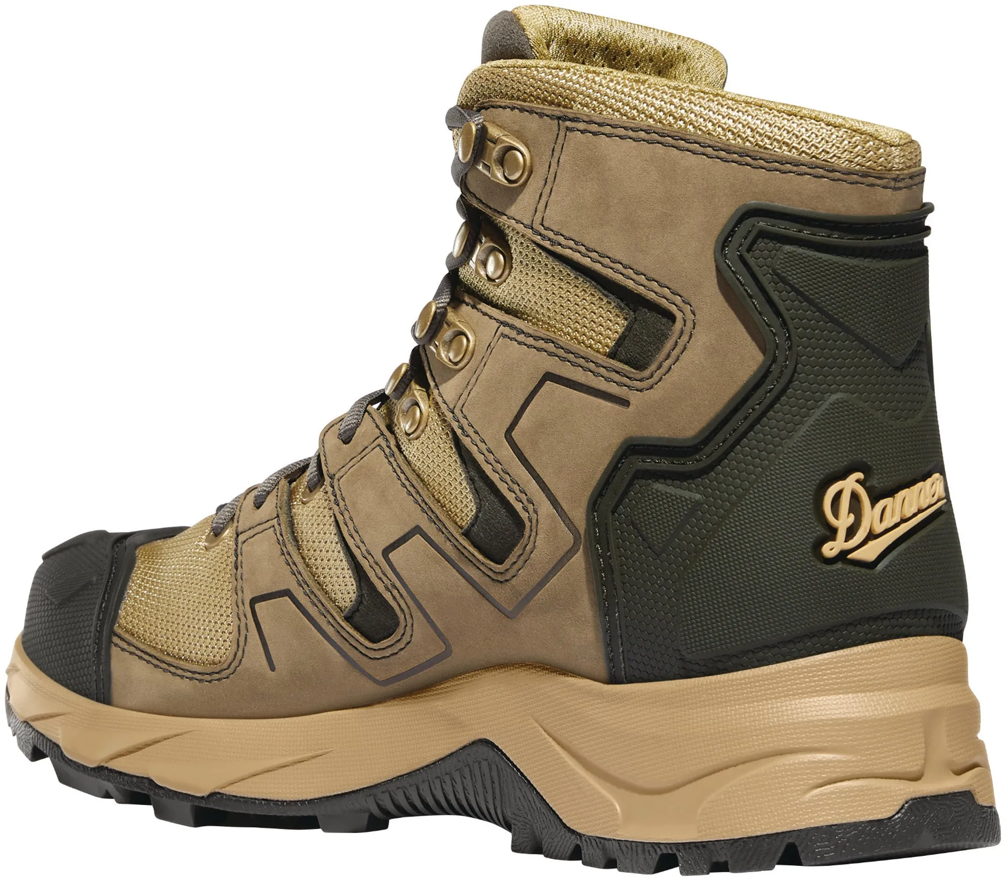 Danner Downrange Mens Black/Tan Leather GTX Hiking Boots