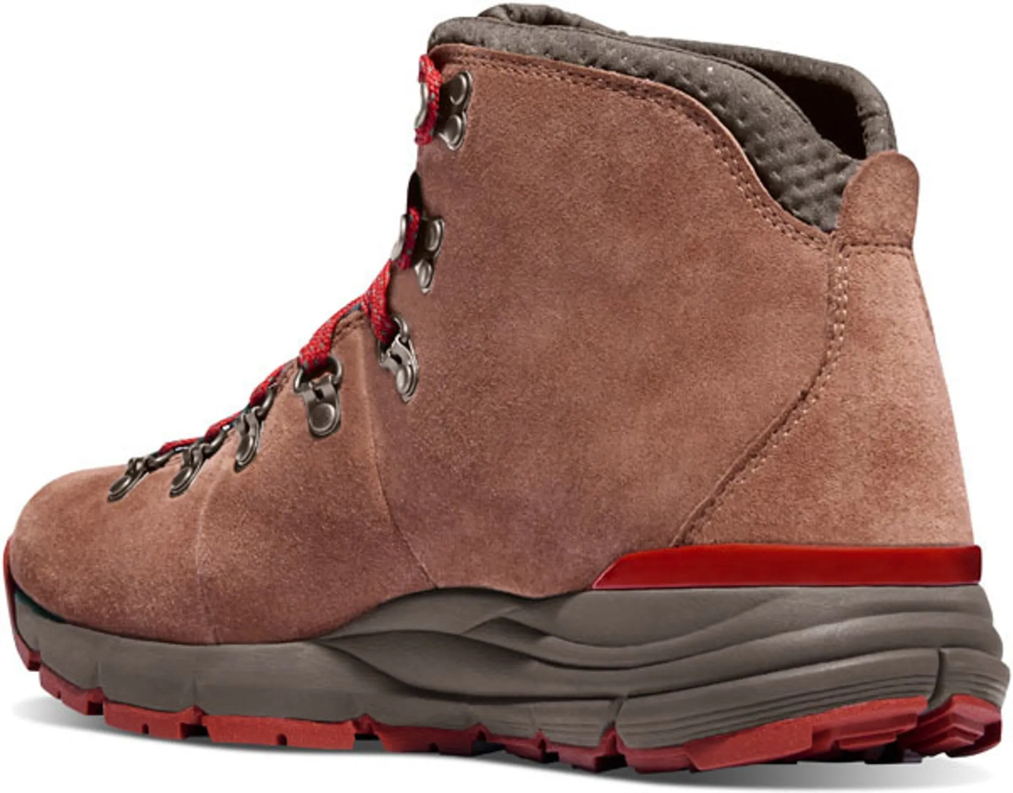 Danner Mountain 600 Mens Brown/Red Suede 4.5in WP Hiking Boots