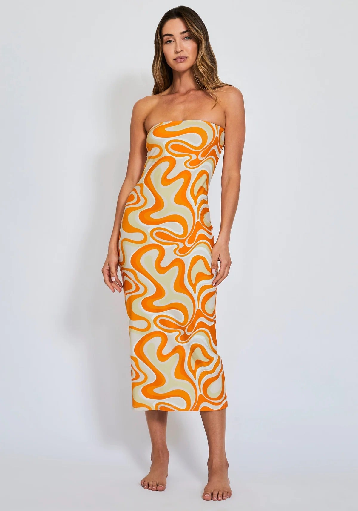 Devon Windsor - Bea Multi Way Coverup - Creamsicle