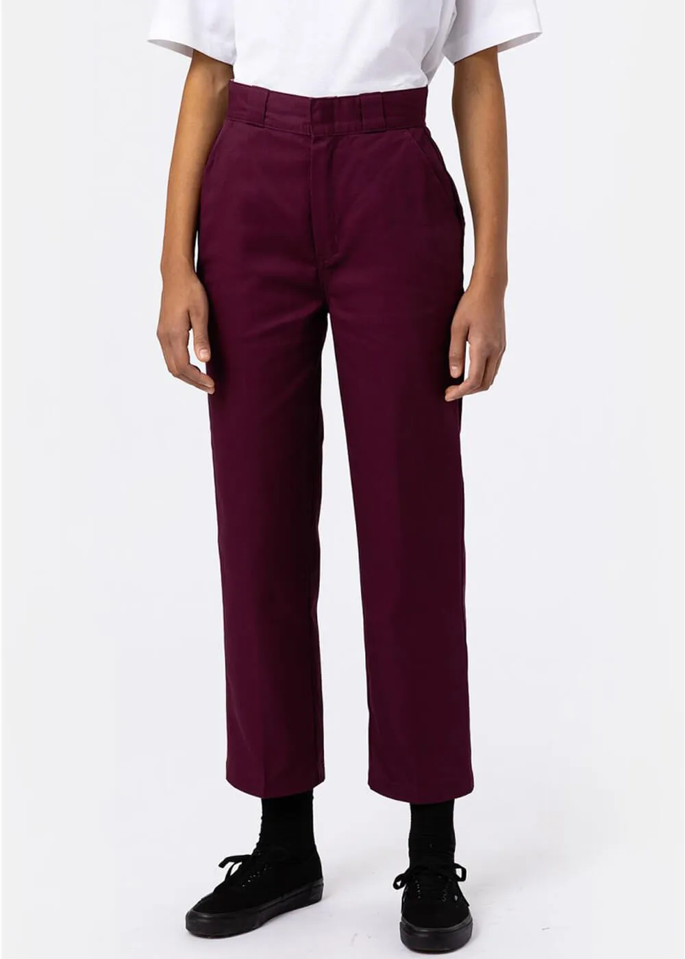 Dickies Women's Phoenix Cropped Pants Grape Wine