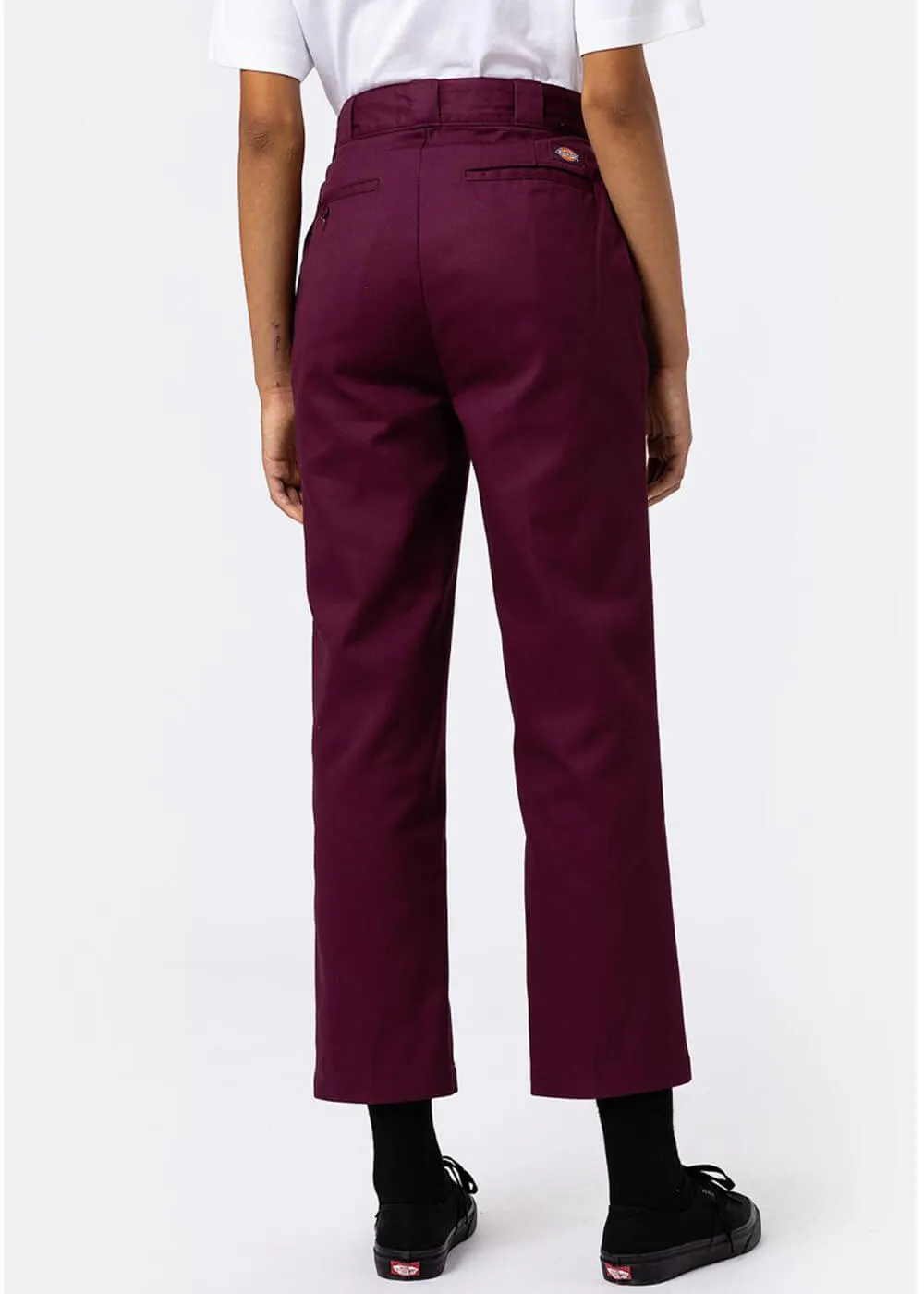 Dickies Women's Phoenix Cropped Pants Grape Wine