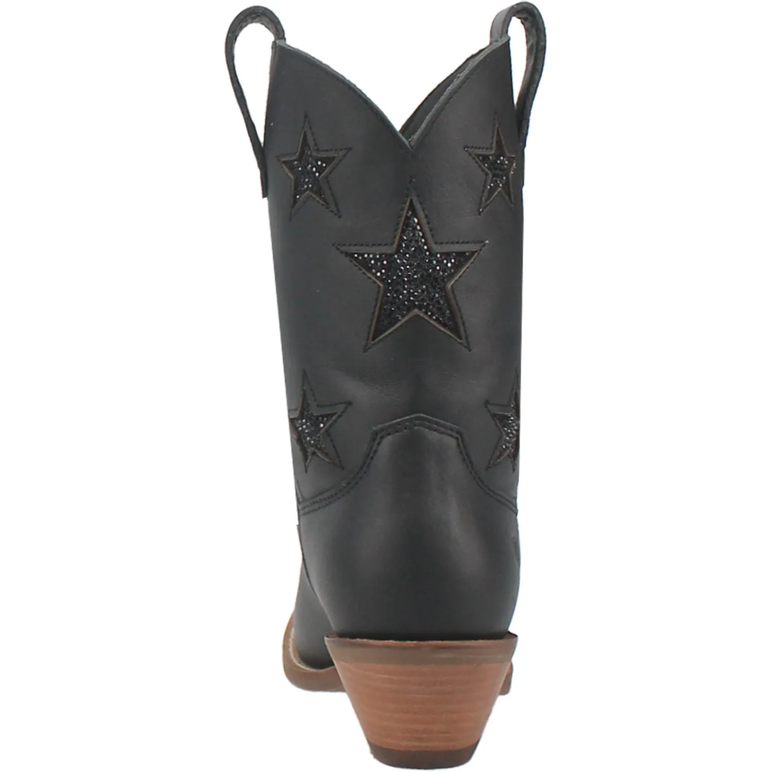 Dingo Womens Star Struck Bootie Black Leather Fashion Boots