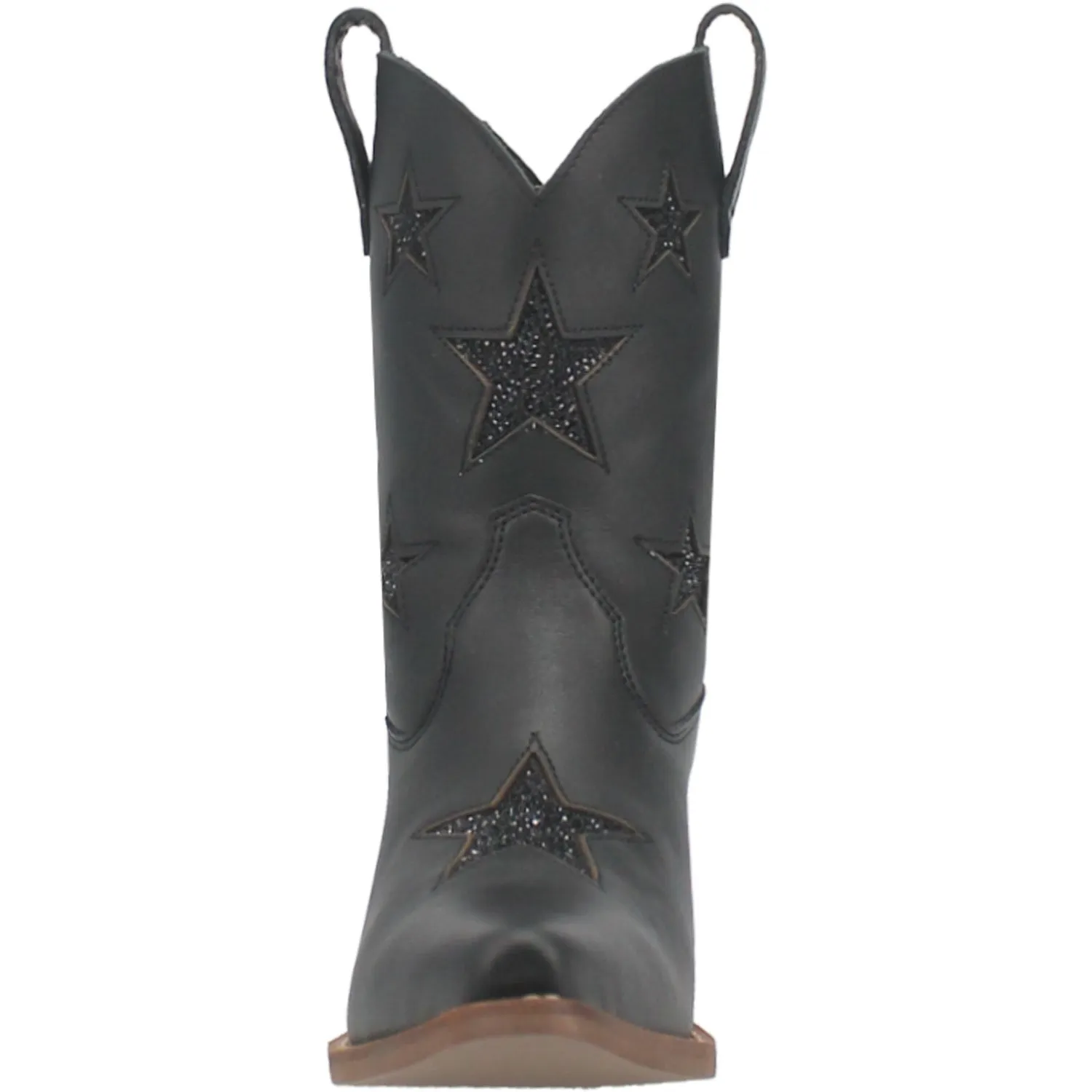 Dingo Womens Star Struck Bootie Black Leather Fashion Boots