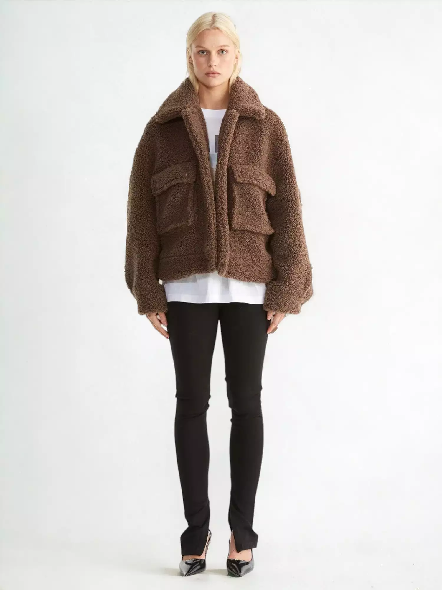 Emery Faux Fur Jacket | Cocoa