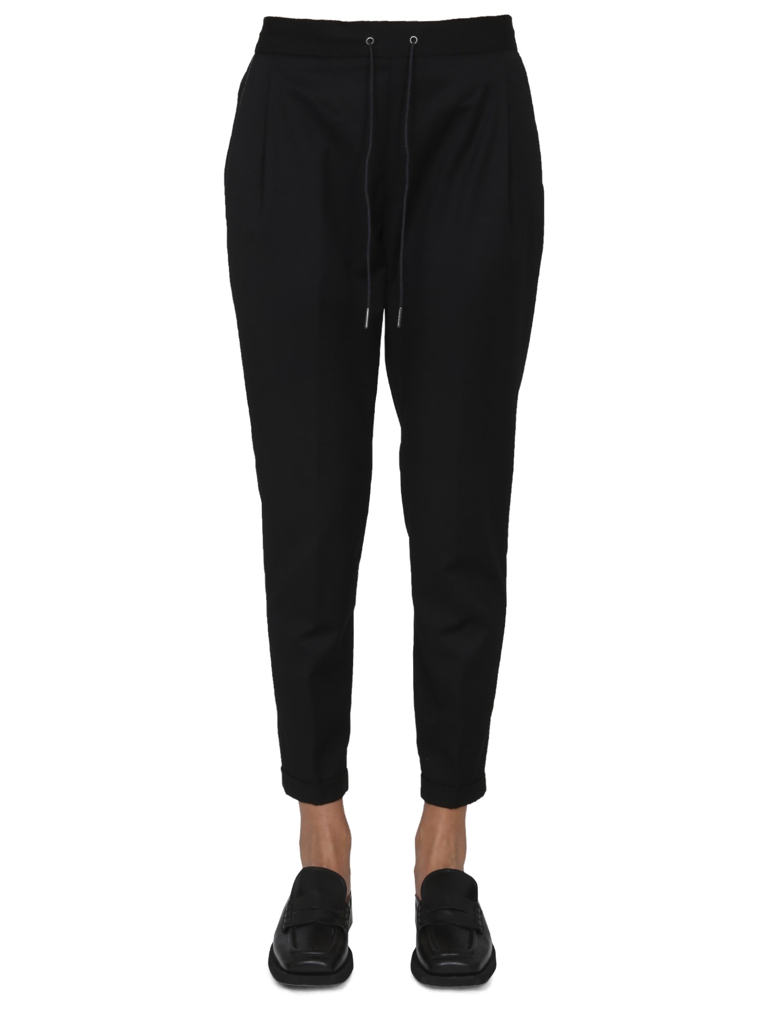 FABIANA FILIPPI    WOOL PANTS WITH SHINY DETAIL