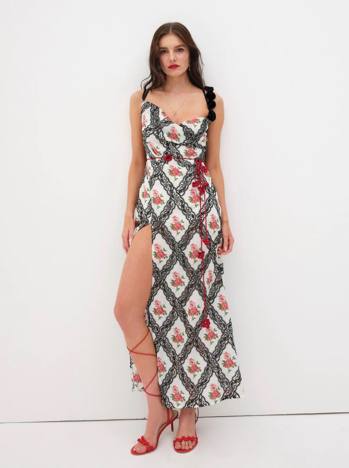 For Love & Lemons - Vittoria Maxi Dress - Black