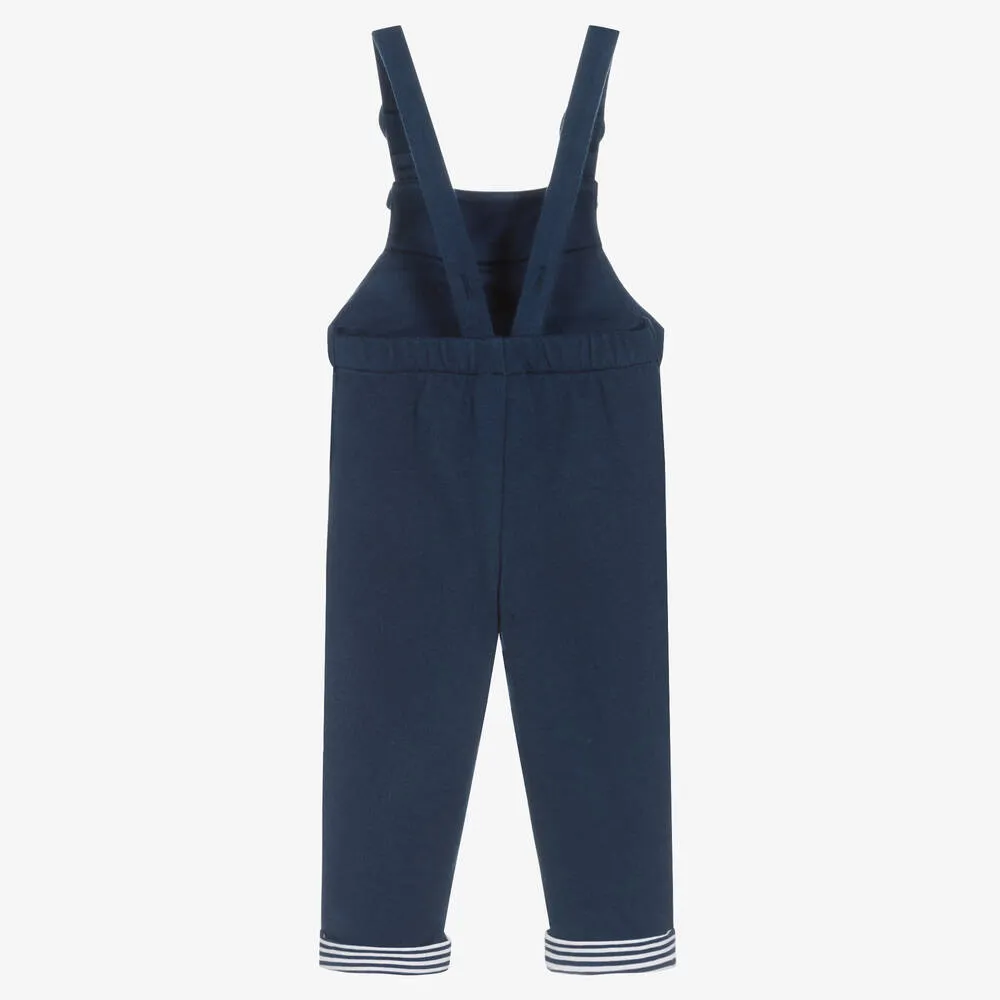 Girls Navy Blue Dungarees