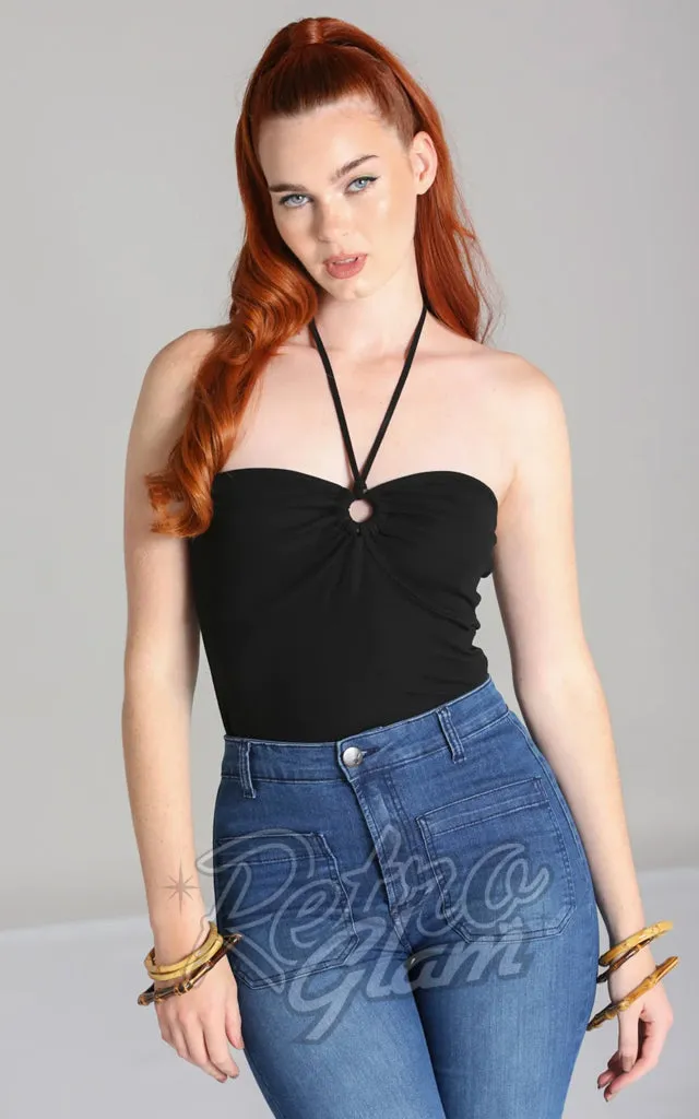 Hell Bunny Maya Top in Black