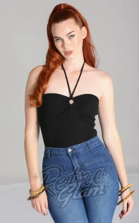 Hell Bunny Maya Top in Black