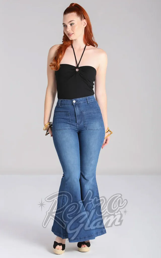 Hell Bunny Maya Top in Black