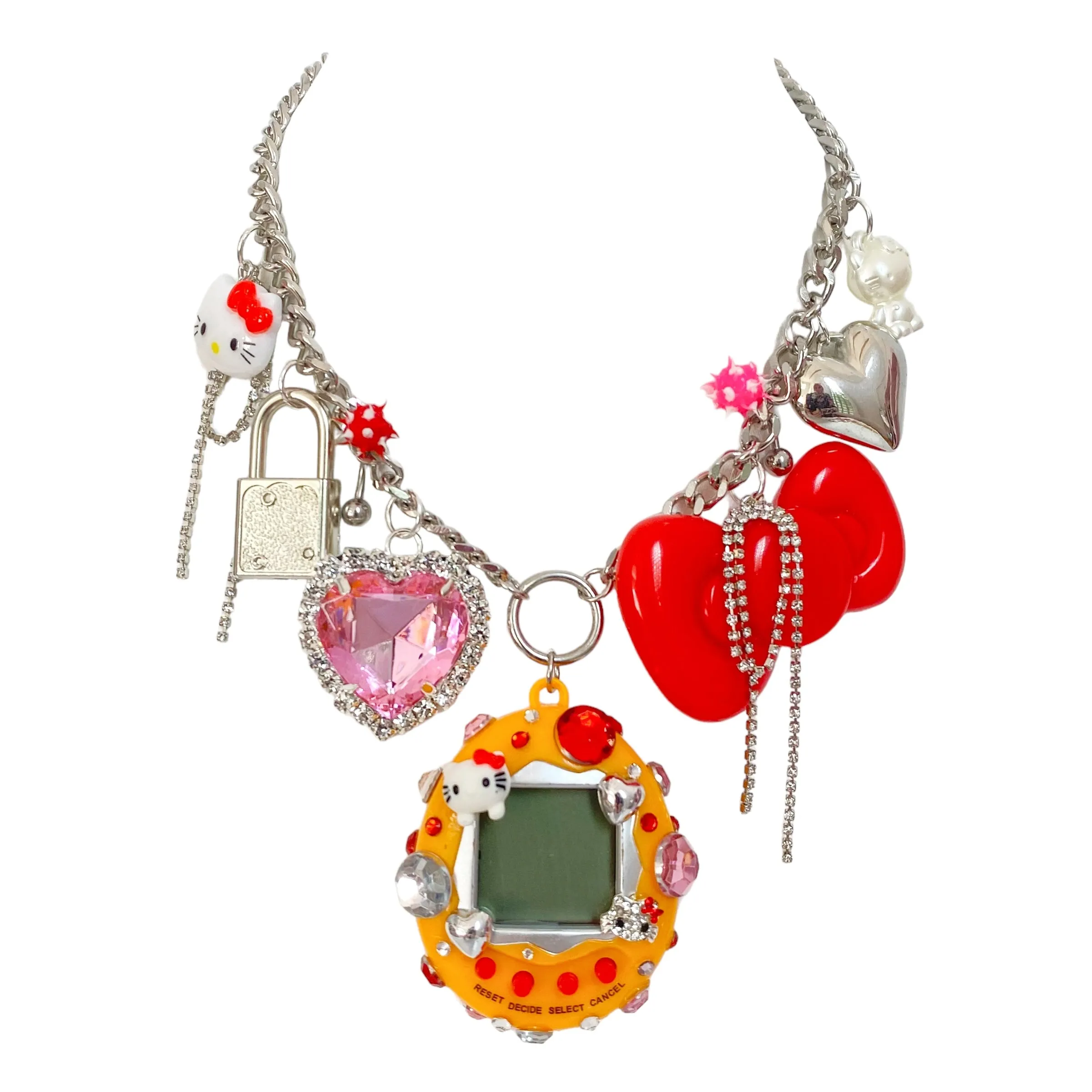 Hello Kitty Cyber Pet Charm Necklace