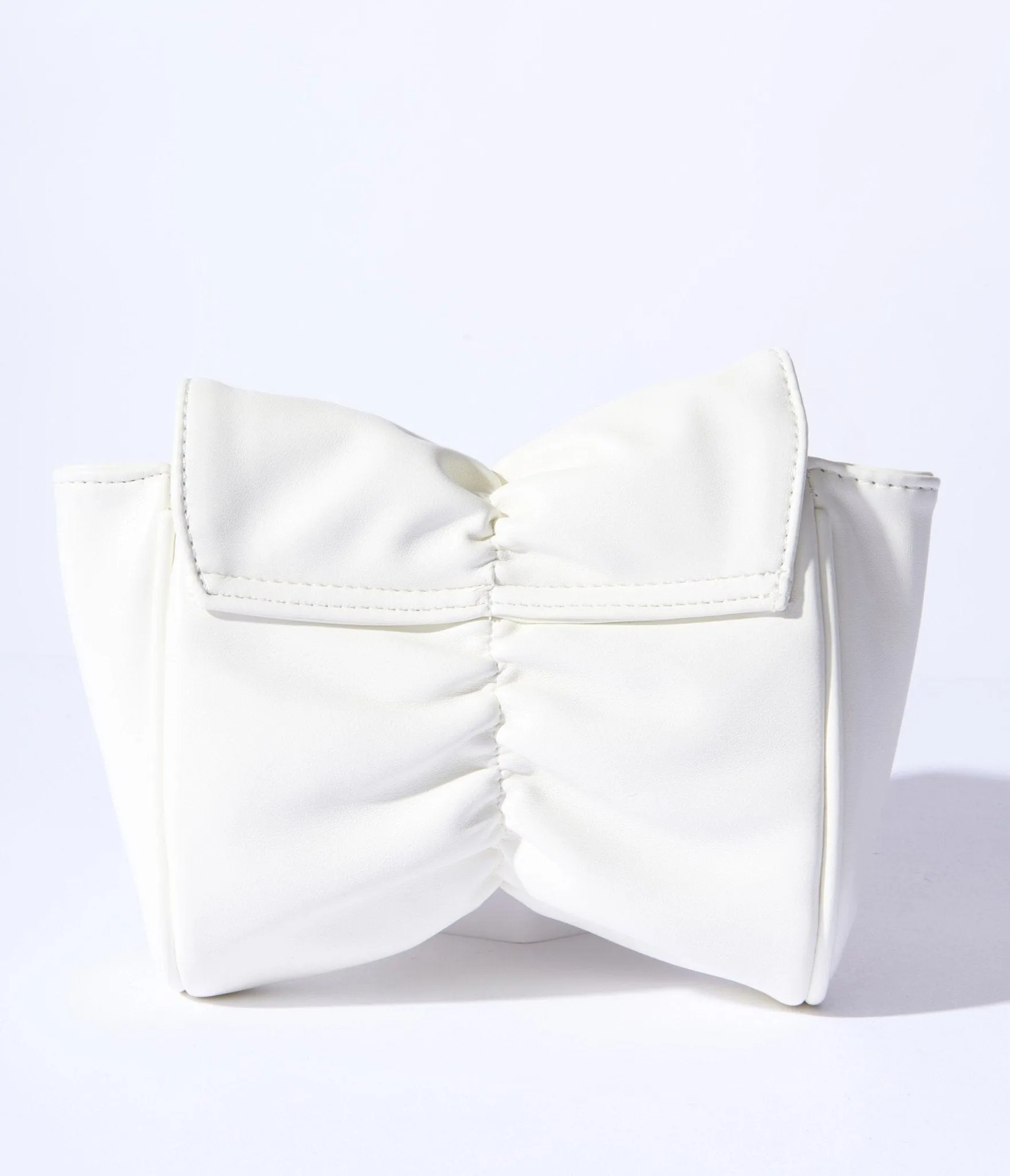 Ivory Bow Tie Crossbody Purse