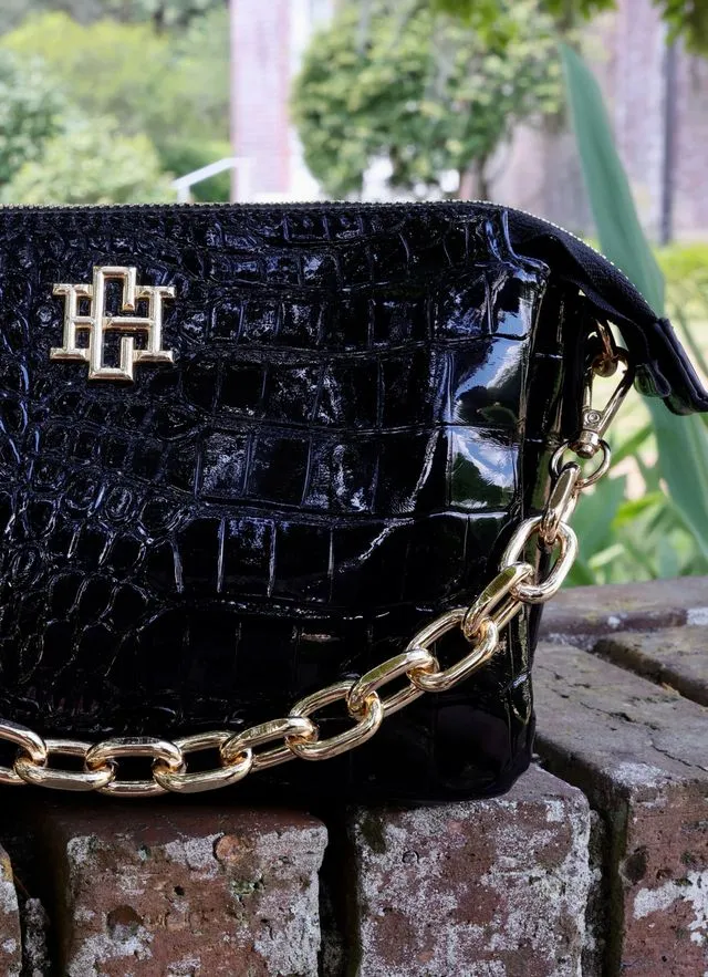 Jace Crossbody Black Patent