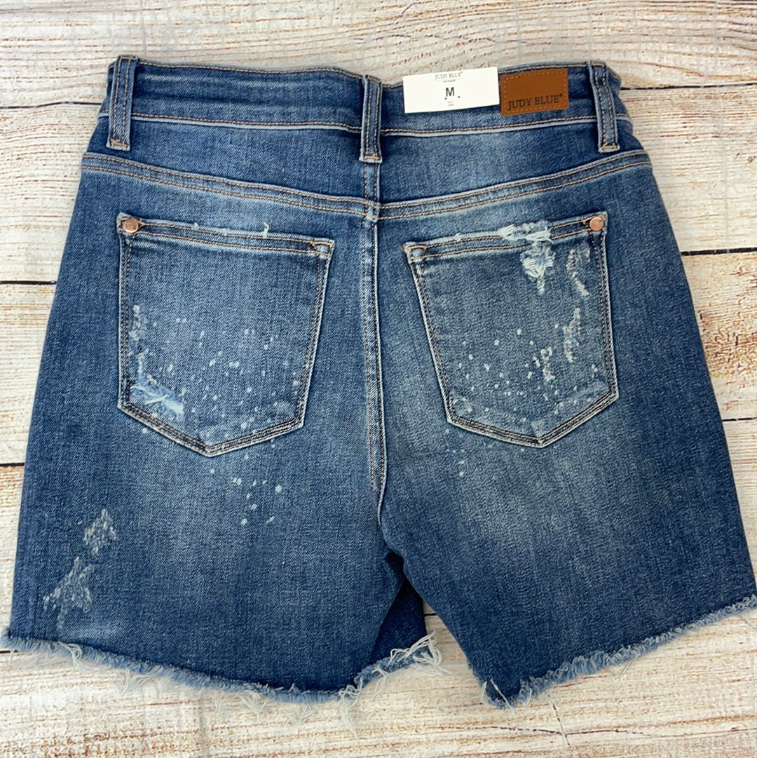 Judy Blue Bleach Splashed Shorts