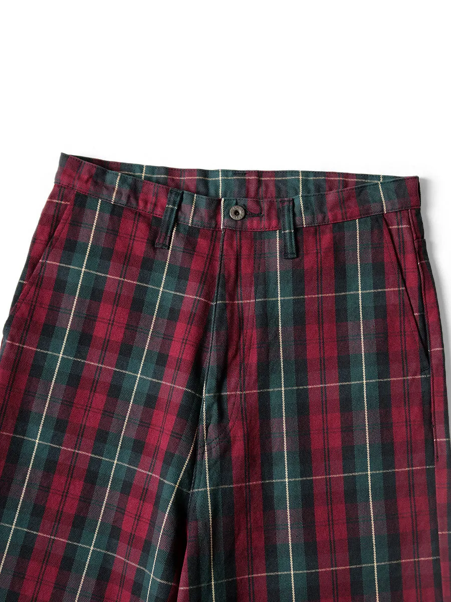 Kapital 11oz Tartan Check Port Buggy Pants