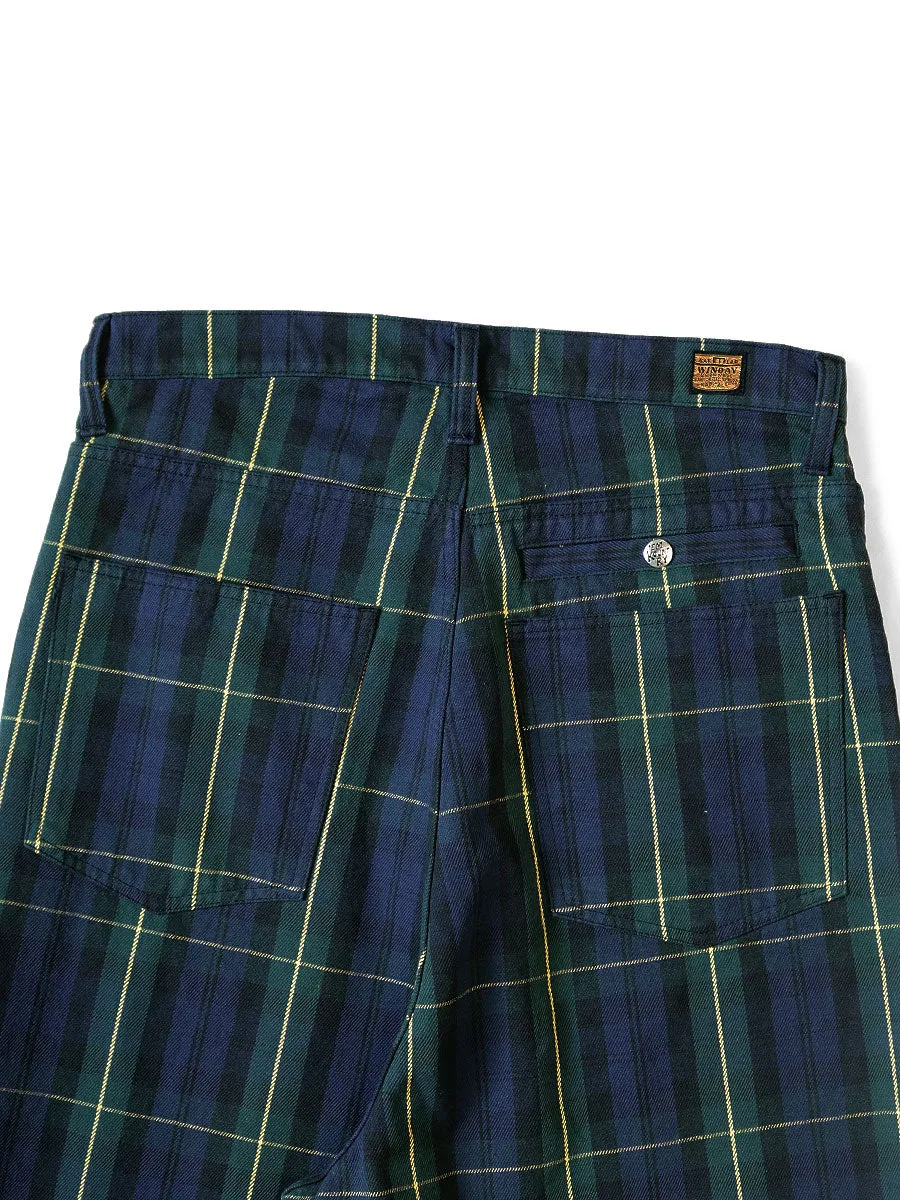 Kapital 11oz Tartan Check Port Buggy Pants