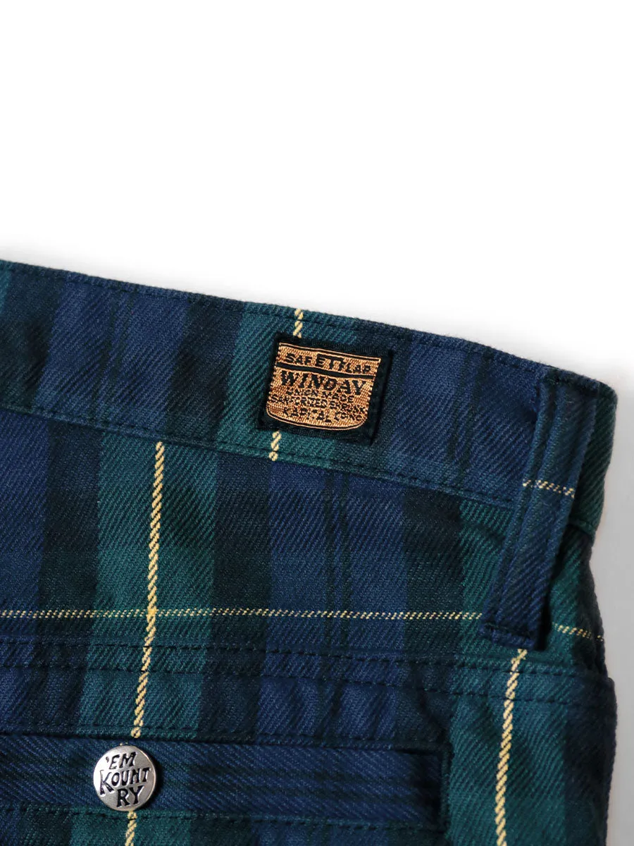 Kapital 11oz Tartan Check Port Buggy Pants