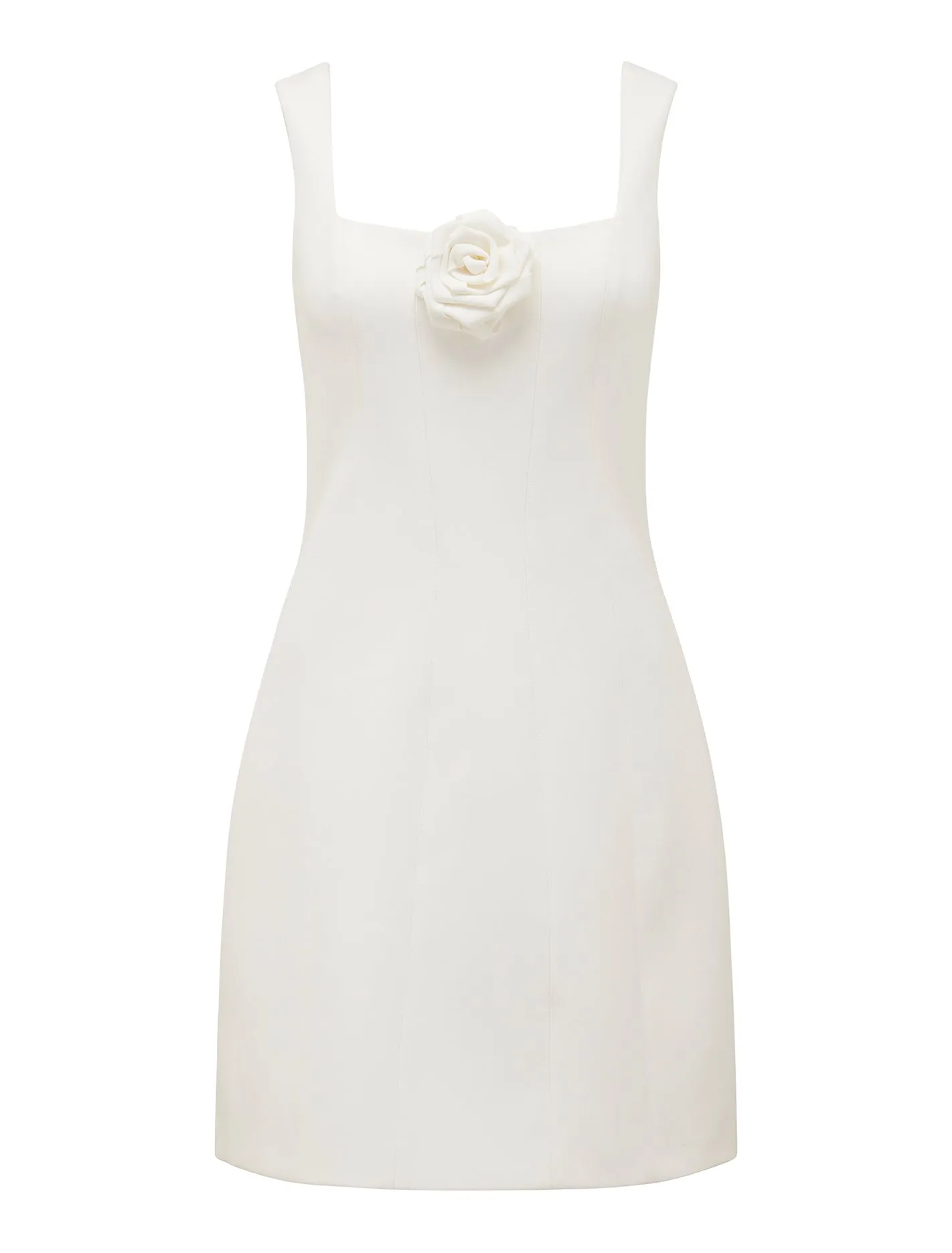 Kate Structured Rosette Mini Dress