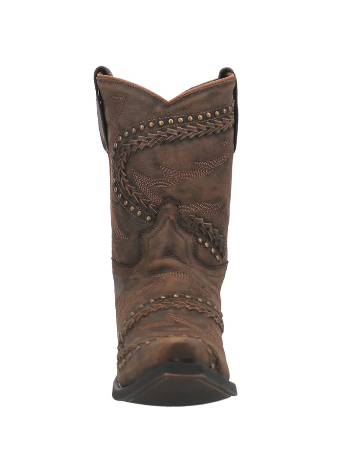 Laredo 52402 Womens Fancy Leather Boot With Studs Tan