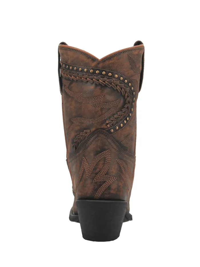 Laredo 52402 Womens Fancy Leather Boot With Studs Tan