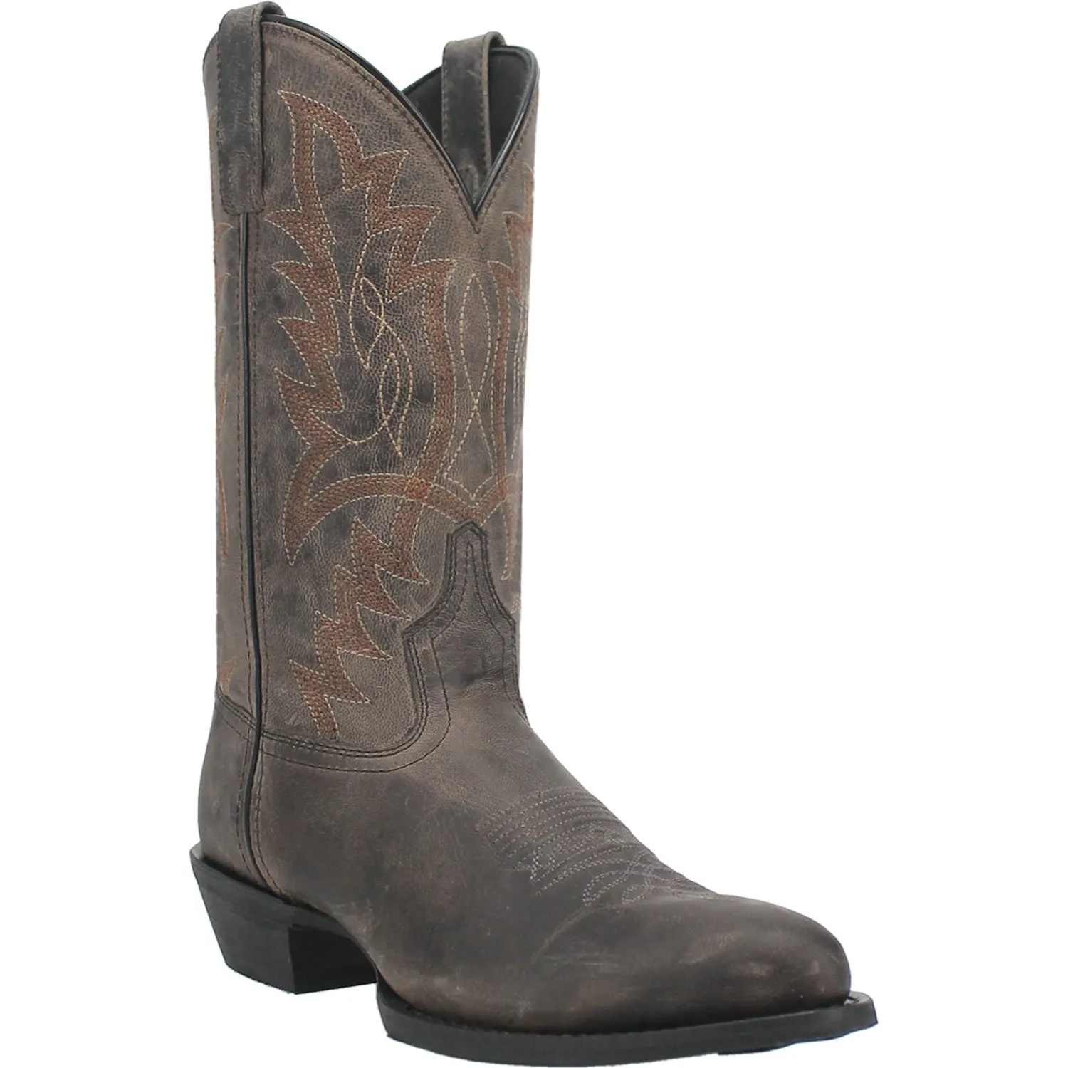 Laredo Mens Weller Grey Leather Western Work Boots