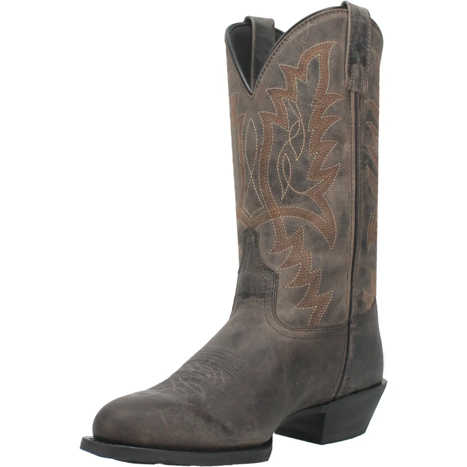 Laredo Mens Weller Grey Leather Western Work Boots