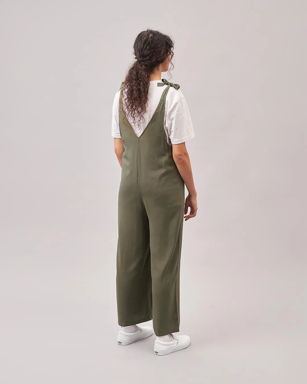 Lazy Day Dungarees - Khaki