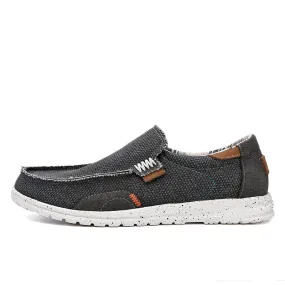 Men's Lightweight Wide Canvas Loafers