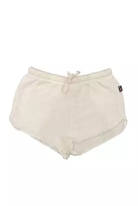 Natural Knit Drawstring Shorts